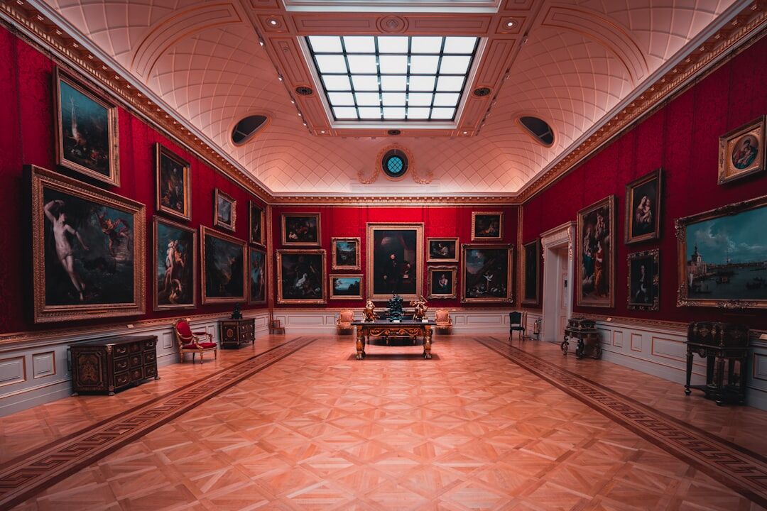 luxury art gallery interior