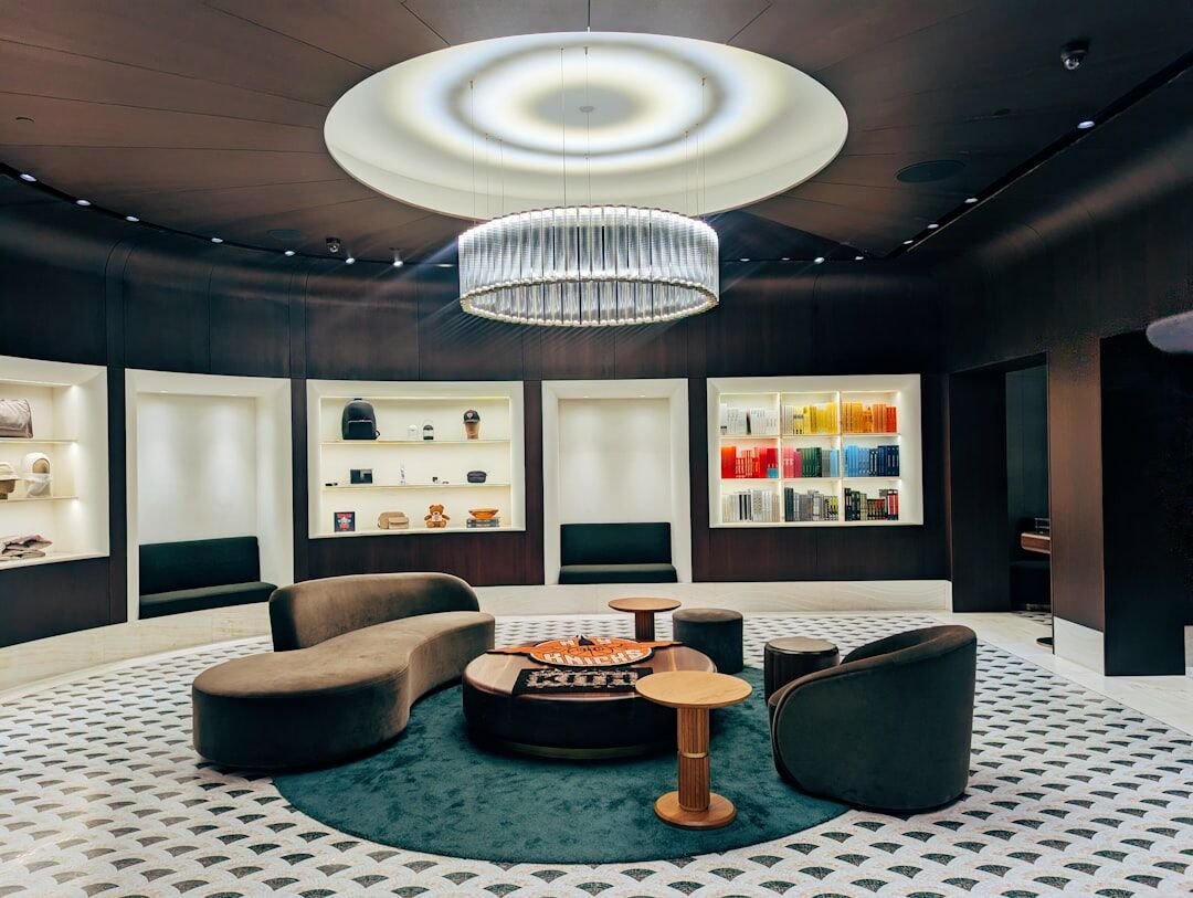 luxury fashion showroom interior