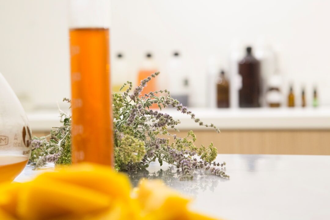 perfume ingredients close up